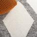 Gray/White 72 x 48 x 0.39 in Area Rug - Mercury Row® Truex Geometric Handmade Area Rug in Ivory/Cotton/Wool | 72 H x 48 W x 0.39 D in | Wayfair