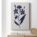 Winston Porter Botanical Study I - Wrapped Canvas Graphic Art Canvas, Solid Wood in Indigo | 12 H x 8 W x 1 D in | Wayfair