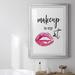 Red Barrel Studio® Makeup Is My Art Premium Framed Print - Ready To Hang Paper, Solid Wood in Black/Pink | 42.5 H x 30.5 W x 1 D in | Wayfair