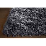 Gray Grey Color Two Tone 8x10 Area Rug Carpet Rug Solid Soft Plush Pile Shag Shaggy Fuzzy Furry Modern Contemporary Decorative Designer Bedroom Living Room Hand Woven Non-Slip Canvas Backing