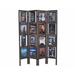 Proman Products Oscar II Picture Folding Screen Torched Brown