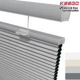 Keego New Energy Saving Heat Insulating Celluar Shades Honeycomb Window Blinds Light Blocking Blackout Gray Color 33.0 w x 56.0 h