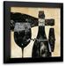 Brissonnet Daphne 20x20 Black Modern Framed Museum Art Print Titled - Wine Selection I