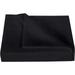 700 Thread Count 3 Piece Flat Sheet ( 1 Flat Sheet + 2- Pillow cover ) 100% Egyptian Cotton Color Black Solid Size California King