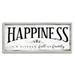 Stupell Home DÃ©cor Industries Happiness is Kitchen Full of Family Rustic Sentiments 10 x 24 Designed by Daphne Polselli