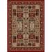 1834-2011-RED Como Rectangular Red Traditional Italy Area Rug 5 ft. 5 in. W x 7 ft. 7 in. H