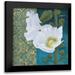 Lovell Kathrine 12x12 Black Modern Framed Museum Art Print Titled - Soft Evening III indigo