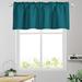 CUH 1-Piece Rod Pocket Short Window Curtain ThermalInsulated Half Blackout Window Drape Blackout Curtain Cafe Tier Kitchen Scarf Bathroom Valance Dark Green W:57 x L:18