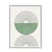 Stupell Industries Abstract Geometric Circular Study Curved Art Deco Graphic Art Framed Art Print Wall Art 16x20 By Daphne Polselli