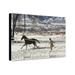 Canvas Print: Ann Bonfoey Taylor Training A Horse On A Longe (Lunge) Line