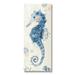 Stupell Industries Detailed Blue Seahorse Underwater Coral Watercolor 10 x 24 Design by ND Art