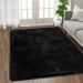 CAROMIO Fluffy 5 x 8 Black Area Rugs Soft and Thick Faux Indoor Shag Rug Home Decor Nursery Carpets