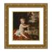 Sir Peter Lely 12x13 Gold Ornate Wood Frame and Double Matted Museum Art Print Titled - Portrait of Princess Isabella (1676-1680) Daughter of King James II and Mary of Modena