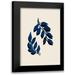 1x Studio 14x18 Black Modern Framed Museum Art Print Titled - Blue Twig Brush