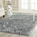 SAFAVIEH Malibu Marina Confetti Polyester Shag Area Rug Silver 8 x 10