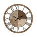 DecMode 36 Brown Wood Wall Clock