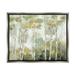 Stupell Industries Birch Tree Forest Yellow Foliage Woodland Painting Painting Luster Gray Floating Framed Canvas Print Wall Art Design by Nan