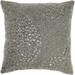 Mina Victory Luminescence Fully Beaded 20 x 20 Pewter Indoor Throw Pillow