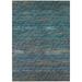 Marston Indoor/Outdoor Blue Abstract 10 x 14 Non-Skid Area Rug