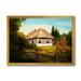 Designart House With Blossoming Flowers On The Mountain II Traditional Framed Art Print