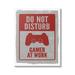 Stupell Industries Do Not Disturb Gamer Red Vintage Style Sign 16 x 20 Design by Lux + Me Designs