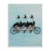 Stupell Industries Ostriches Riding Tandem Bicycle Funny Cute Painting 10 x 15 Design by Coco de Paris