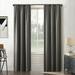 Sun Zero Bergen Theater Grade Extreme 100% Blackout Rod Pocket Curtain Panel 40 x96 Grey