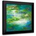 Finch Sheila 20x20 Black Modern Framed Museum Art Print Titled - Water Lily Pond #2