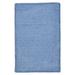 Rug Simple Chenille - Petal Blue 7 ft. x 9 ft. Braided Rug