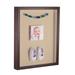 ArtToFrames 12x24 Inch Shadow Box Picture Frame with a Verlinga Brown 1 Wide Shadowbox frame and Seaside Mat Backing (4656)