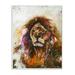 Stupell Industries Abstract Lion s Mane over Distressed Tan Brown Wall Plaque by Design Fabrikken