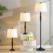 Maxax 3 Piece Black Lamp Set Metal Table Lamps and Floor Lamp