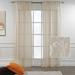 3S Brother s Beige Lace Sheers Extra Long Floral Style Curtains Set of 2 Panels Rod Pocket & Back Tab Home DÃ©cor Window Custom Made Drapes 10-30 Ft. Long -Made in Turkey Each Panel (52 W x 264 L)