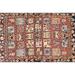 Ahgly Company Indoor Rectangle Traditional Brown Red Persian Area Rugs 5 x 7