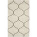 SAFAVIEH Hudson Arline Geometric Shag Area Rug Ivory/Beige 3 x 5