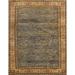 Ahgly Company Indoor Rectangle Abstract Dark Sienna Brown Abstract Area Rugs 3 x 5