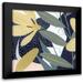 Popp Grace 12x12 Black Modern Framed Museum Art Print Titled - Flores Noche IV