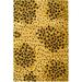 SAFAVIEH Soho Roxanne Dotted Wool Area Rug Gold/Black 5 x 8