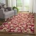 SAFAVIEH Anatolia Chloe Floral Wool Area Rug Burgundy/Sage 9 6 x 13 6