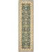 SAFAVIEH Antiquity Toireasa Traditional Floral Wool Runner Rug Blue 2 3 x 10