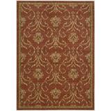 Nourison Radiant Impressions Area Rug Red 3 6 x 5 6 Latex Free Abstract 3 x 5 Indoor Gold Transitional
