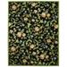 SAFAVIEH Chelsea Georgiana Floral Wool Area Rug Black 4 x 4 Round