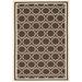 SAFAVIEH Dhurrie Myles Geometric Moroccan Wool Area Rug Chocolate/Ivory 6 x 9