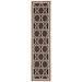 SAFAVIEH Dhurrie Myles Geometric Moroccan Wool Runner Rug Chocolate/Ivory 2 6 x 12