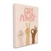 Stupell Industries Girl Power Pop Phrase Various Hand Signs Modern Painting Gallery-Wrapped Canvas Print Wall Art 30 x 40 Design by JJ Design House LLC