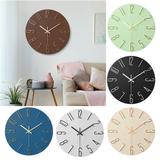 Walbest 12Inch Simple Round Quartz Wall Clock Mute Ornamental Non Ticking Needles Wall Clock for Office/Home