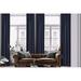 3S Brother s Home Decorative Navy Blue Curtains 100 Wide Extra Long Luxury Colors Linen Look Custom Made 5-25 Feet Made in Turkey Hang Back Tab & Rod Pocket Single Panel Home DÃ©cor (100 Wx252 L)