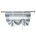 YUEHAO Home Textiles Voile Window Short Roman Shade Beauty Sheer Tie Up Curtain Sheer Balloon Home Textiles Curtain Grey