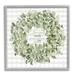 Stupell Industries Amazing Grace How Sweet Lush Green Plant Wreath Graphic Art Gray Framed Art Print Wall Art 12x12 by Cindy Jacobs