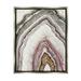 Stupell Industries Pink Neutral Geode Rock Arch Pattern Abstract Luster Gray Framed Floating Canvas Wall Art 16x20 by Tiffany Hakimipour